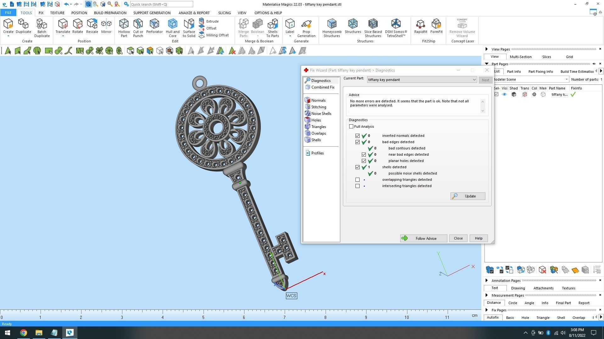 key pendant 3D print model_10