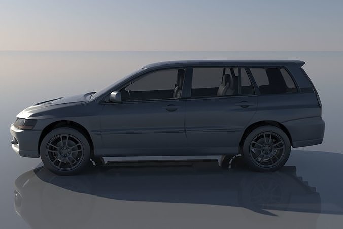 Mitsubishi Lancer Evolution 8 Wagon 3D print model 2