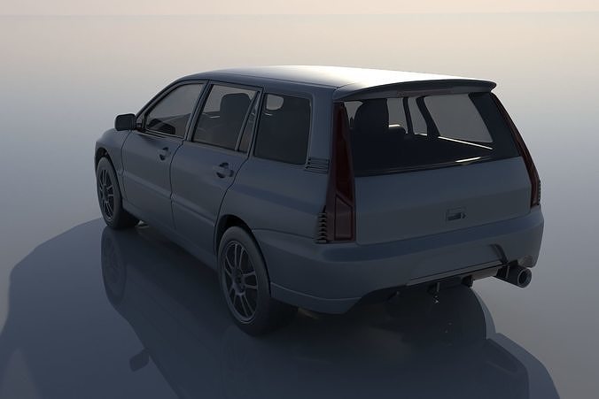 Mitsubishi Lancer Evolution 8 Wagon 3D print model 3