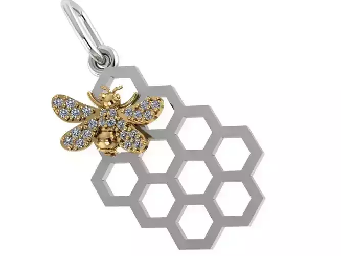 Beehive Diamond Pendant 0648 