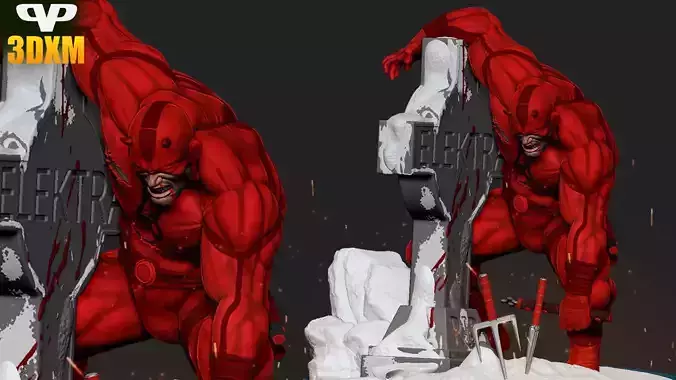 Daredevil STL for 3D Printing ChibiSTL 3DXM