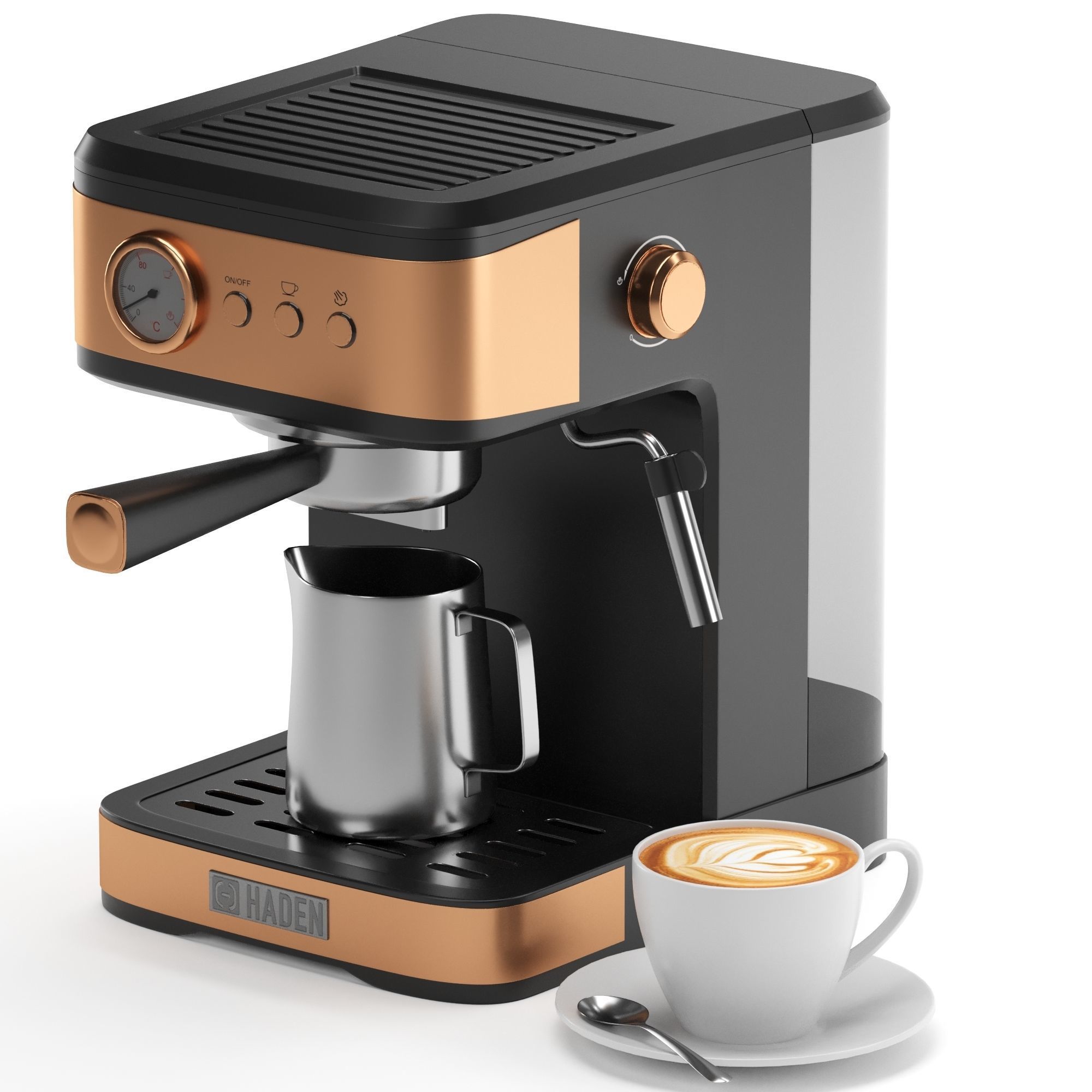 HADEN coffee machine 3D model_4