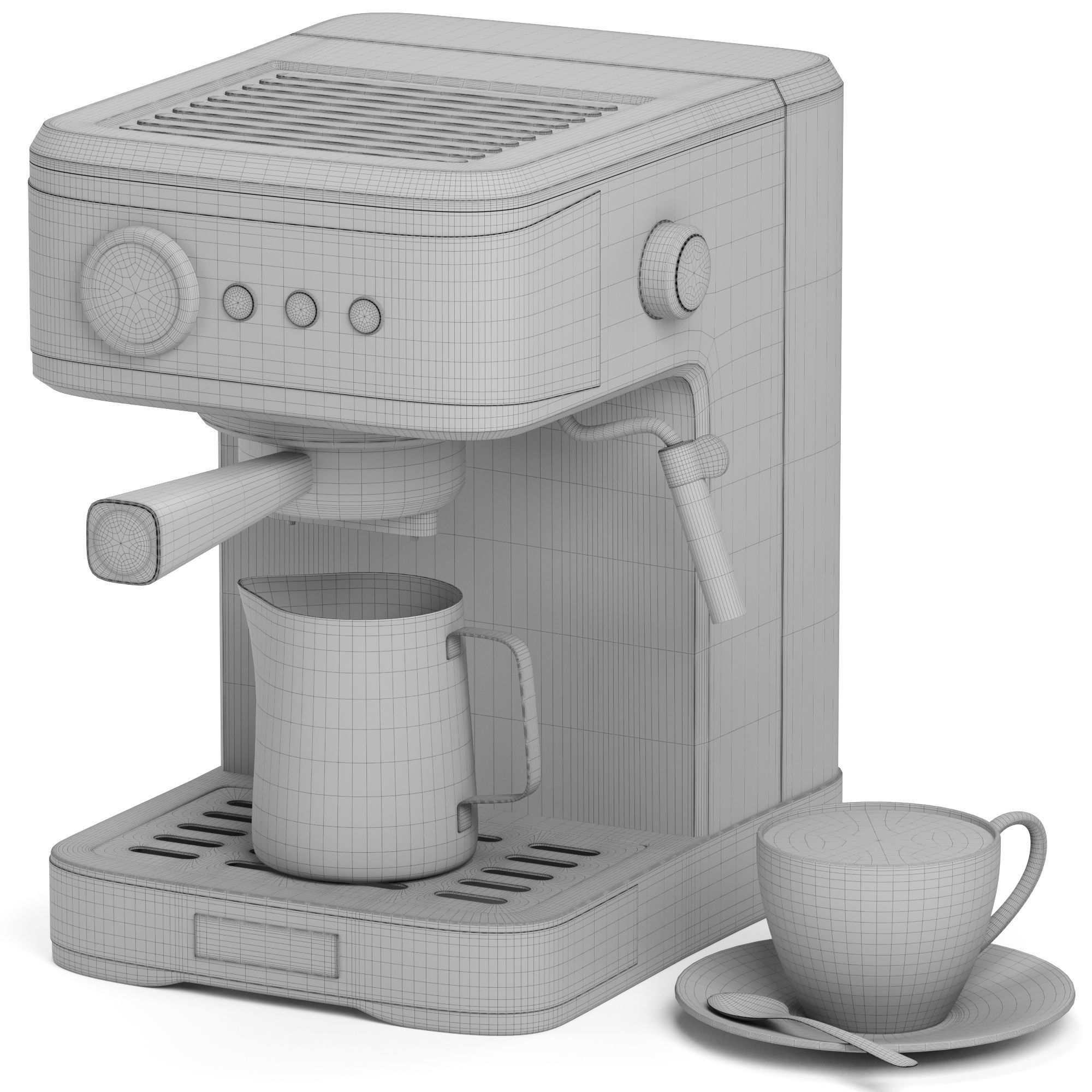 HADEN coffee machine 3D model_6