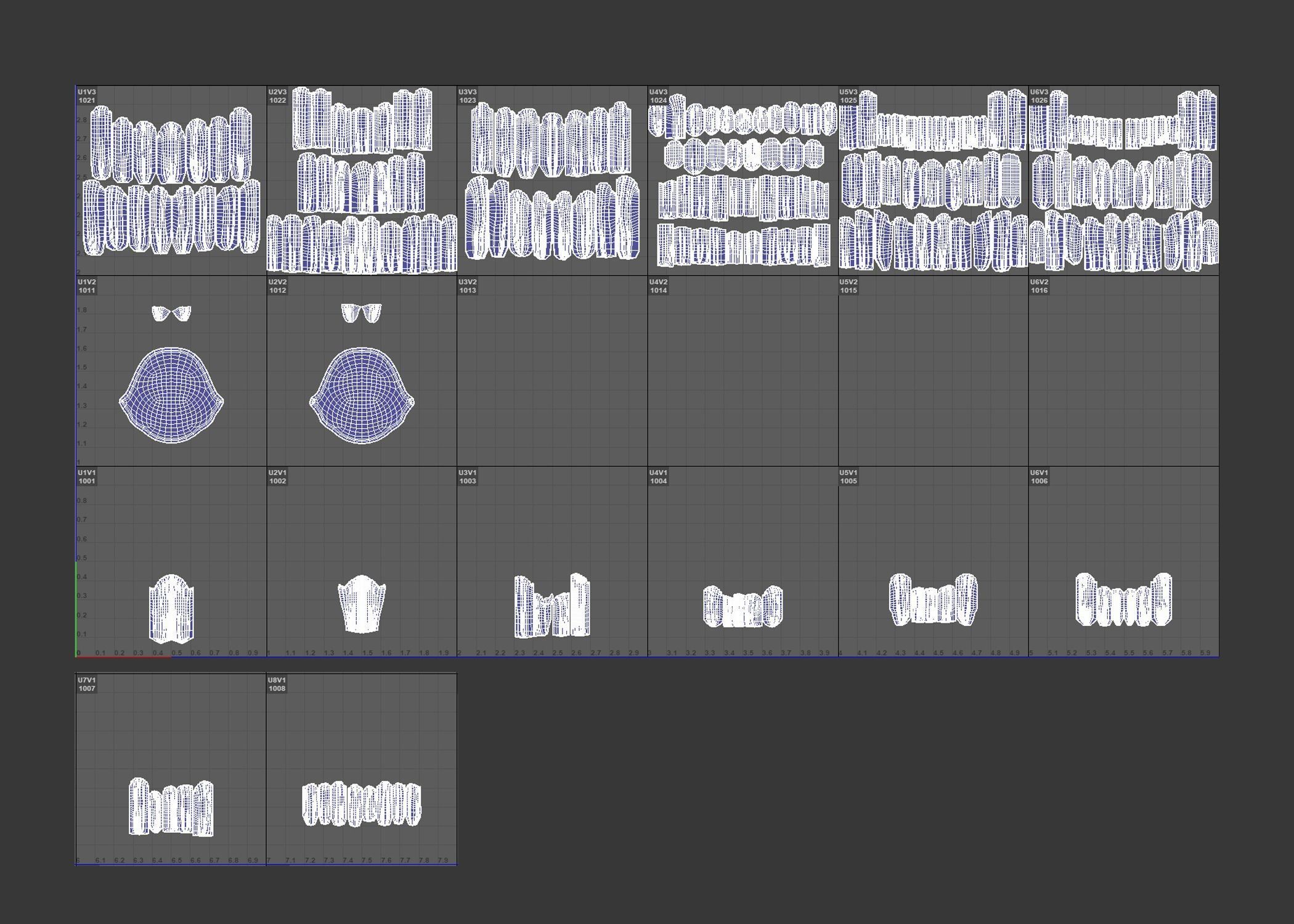 Colin Modular Hair Low-poly 3D model_7