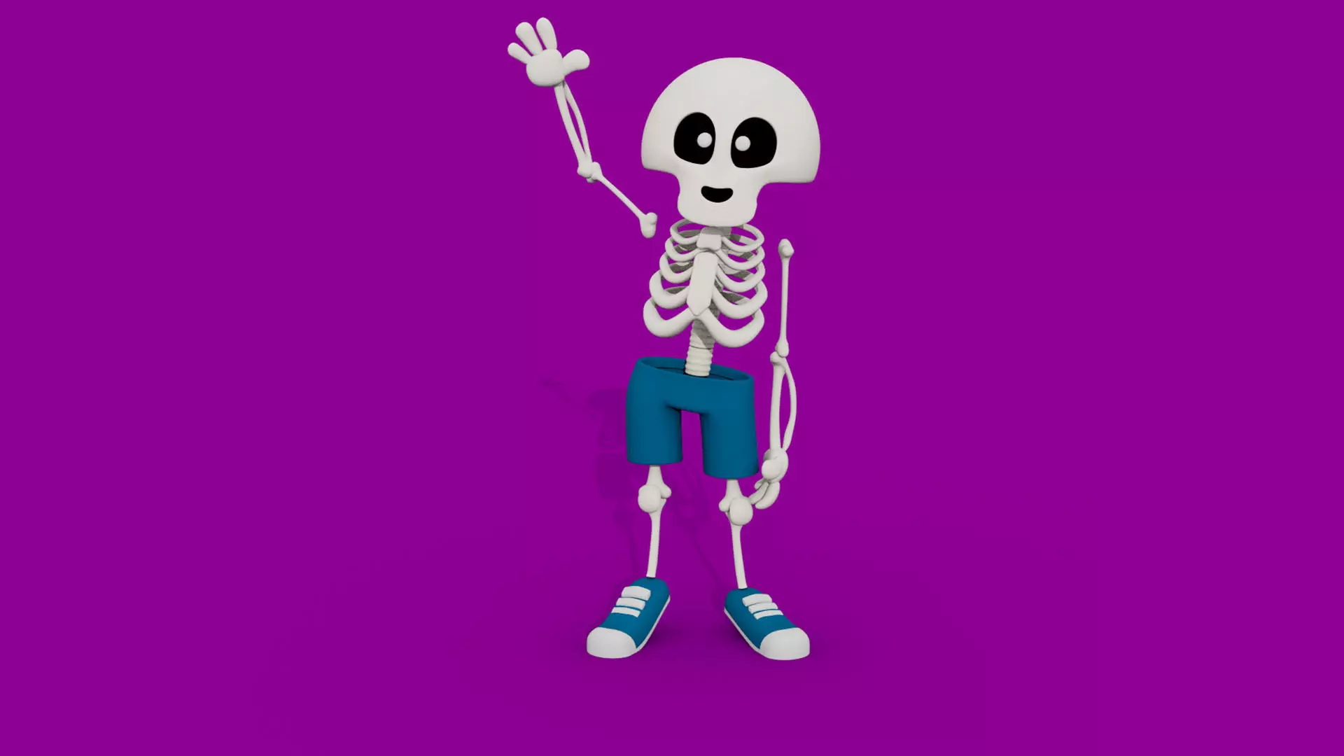 Mr Skeleton - Rigged 3D model_0