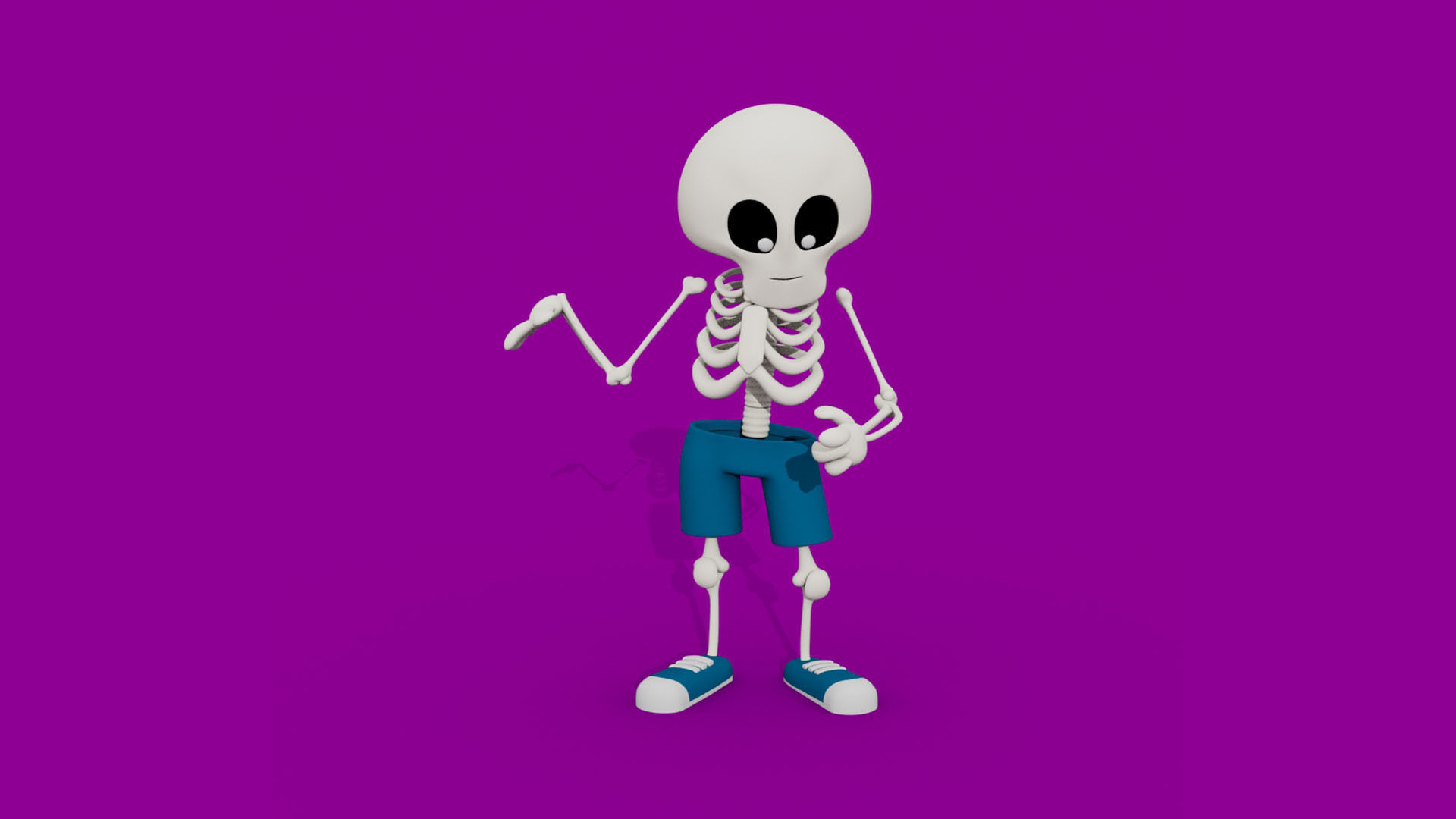 Mr Skeleton - Rigged 3D model_2