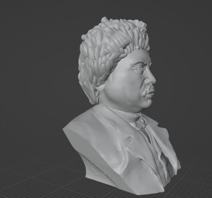 Alexandre Dumas 3D print model_15