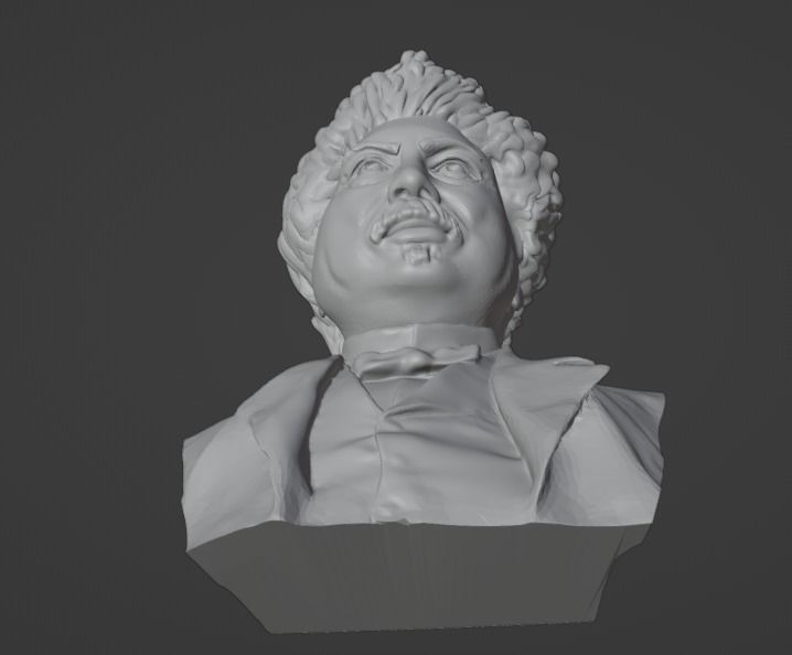 Alexandre Dumas 3D print model_3