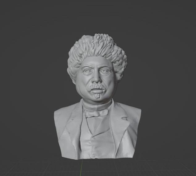 Alexandre Dumas 3D print model_9