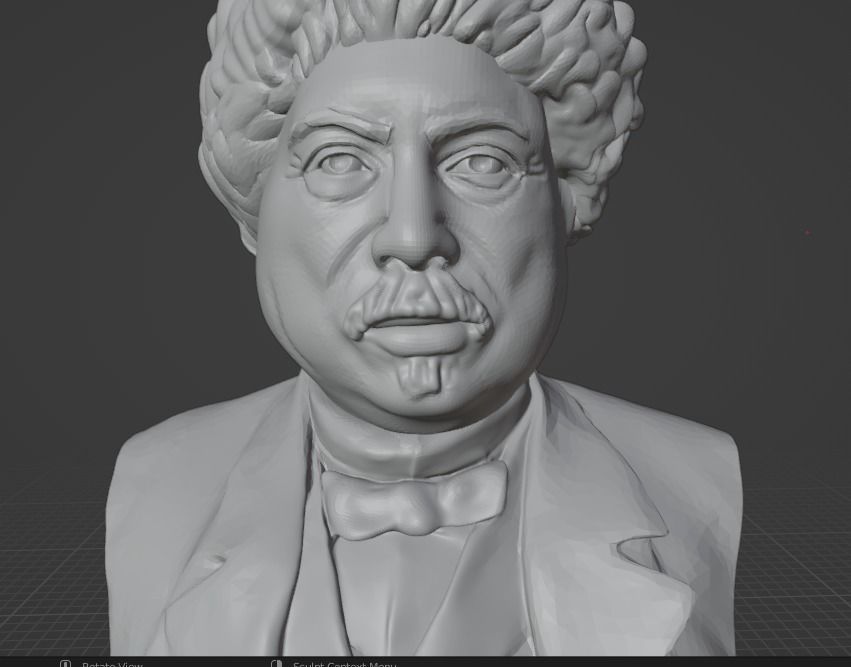 Alexandre Dumas 3D print model_8