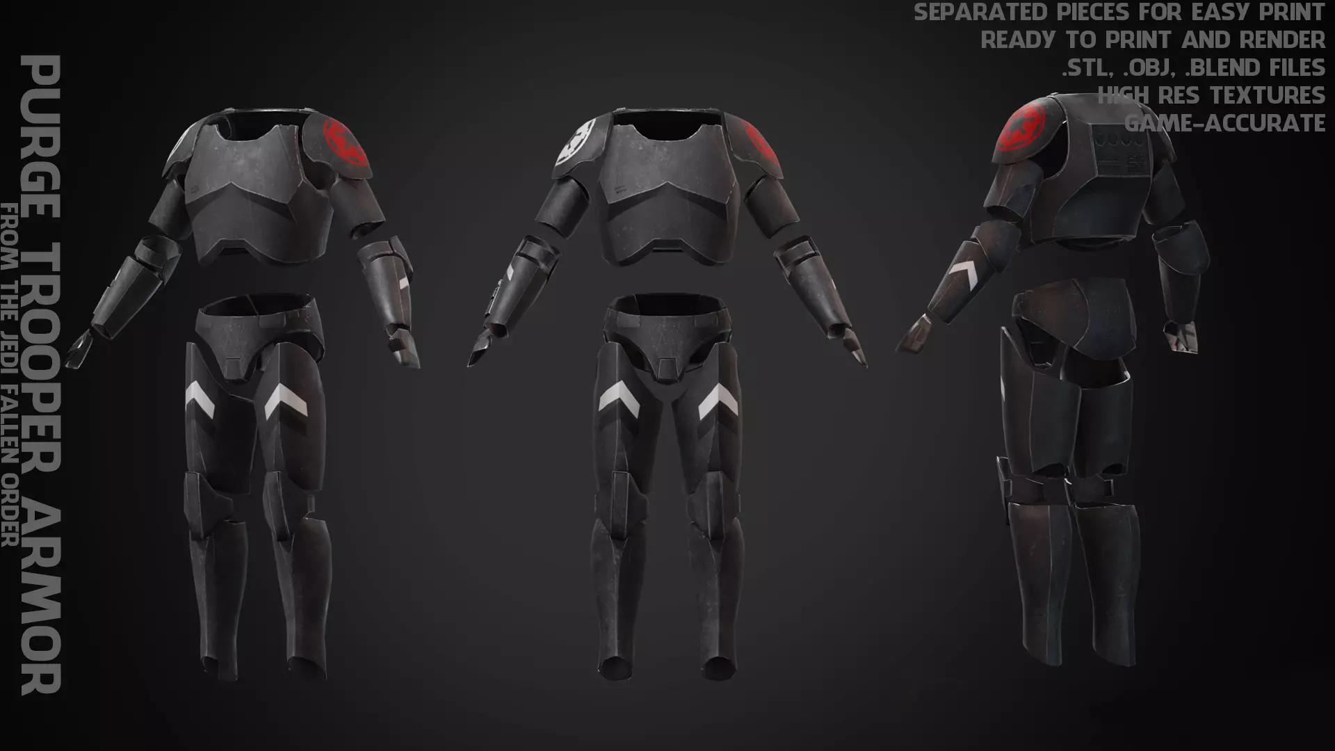 Purge Trooper Armor for Cosplay 3D print model_0
