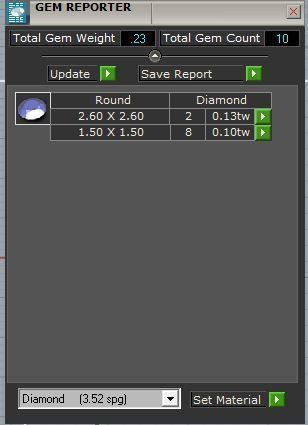 Round Diamond Ring Set 0665 3D print model_5