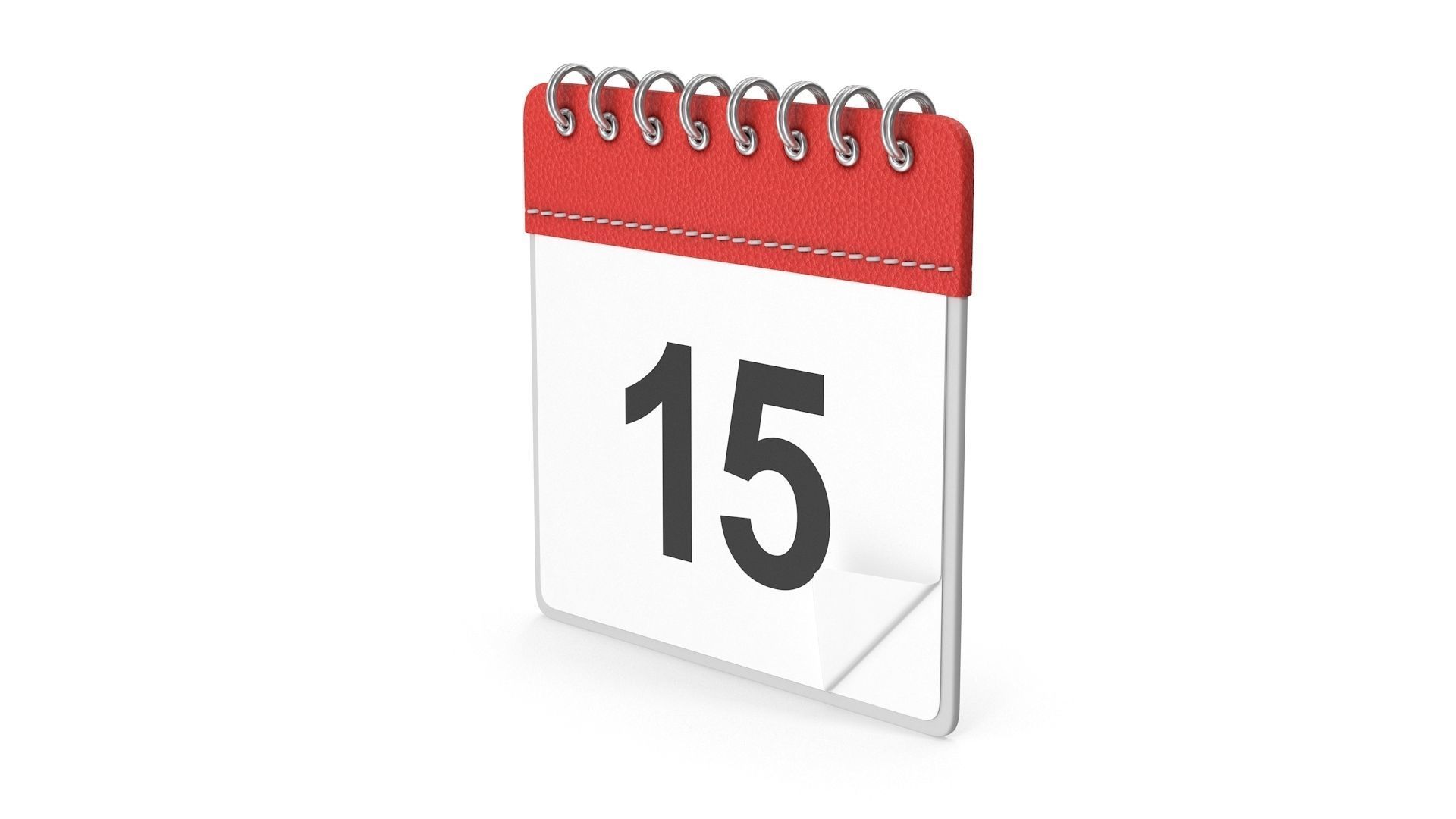 Calendar Icon Low-poly 3D model_2