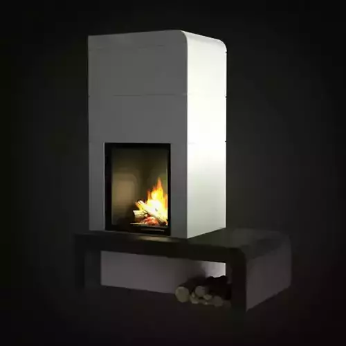 Modern Marble Fireplace