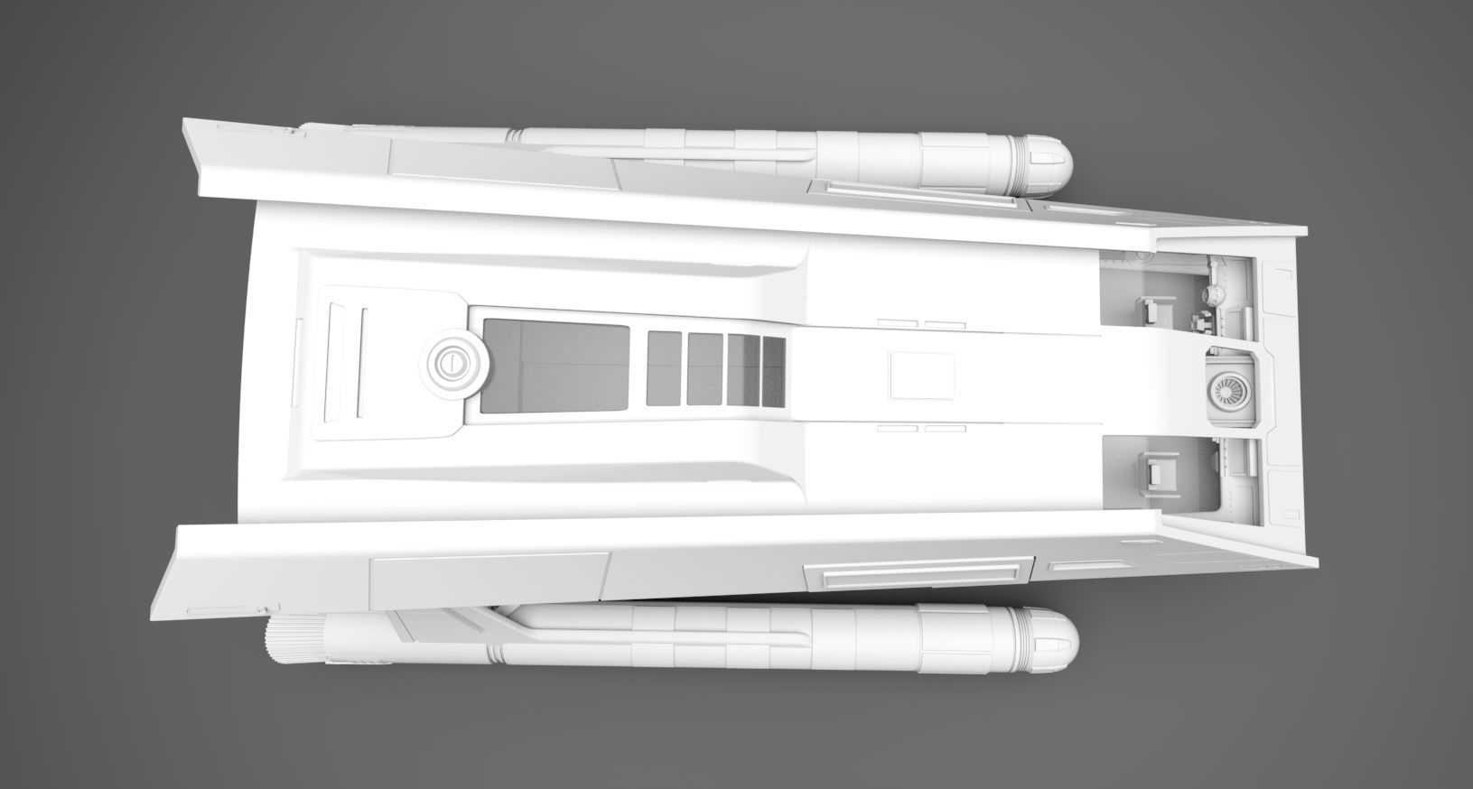 SNW Galileo Shuttle scale model 3D print model_4