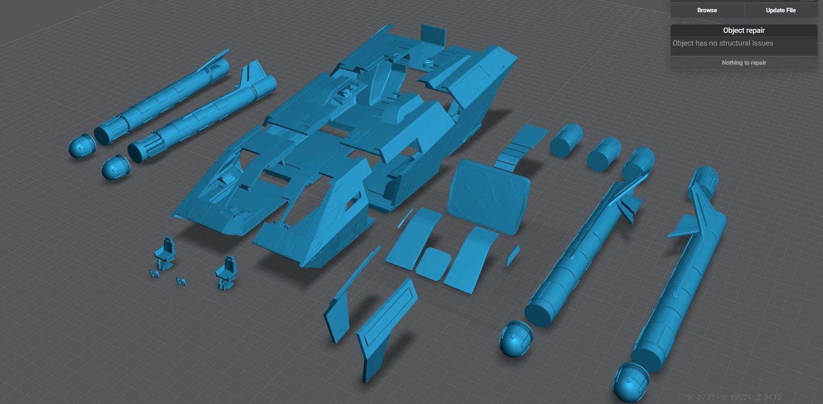 SNW Galileo Shuttle scale model 3D print model_8