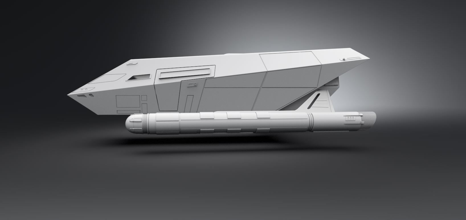 SNW Galileo Shuttle scale model 3D print model_2