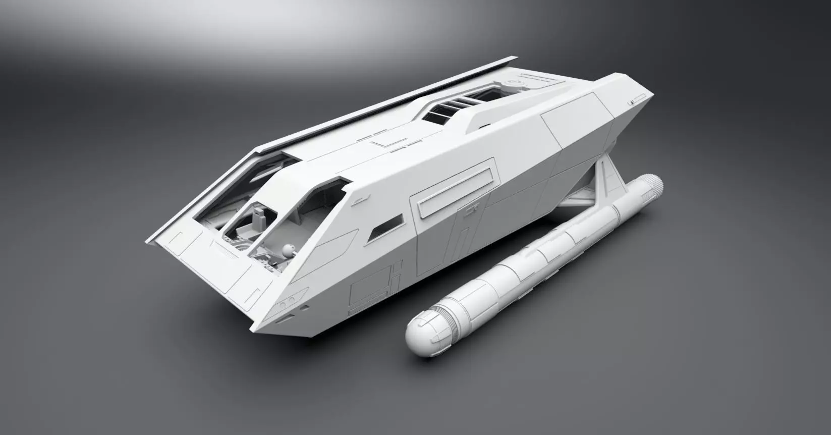 SNW Galileo Shuttle scale model 3D print model_0
