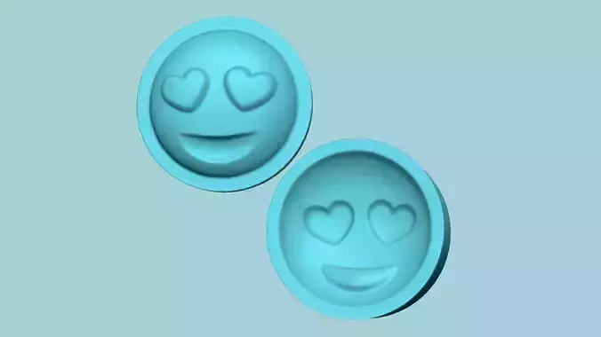 Emoji 01 Heart Eyes - Molding Arrangement EVA Foam Craft 3D print model