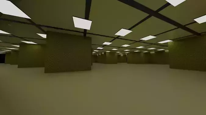 The Back-Rooms Interior 3D model