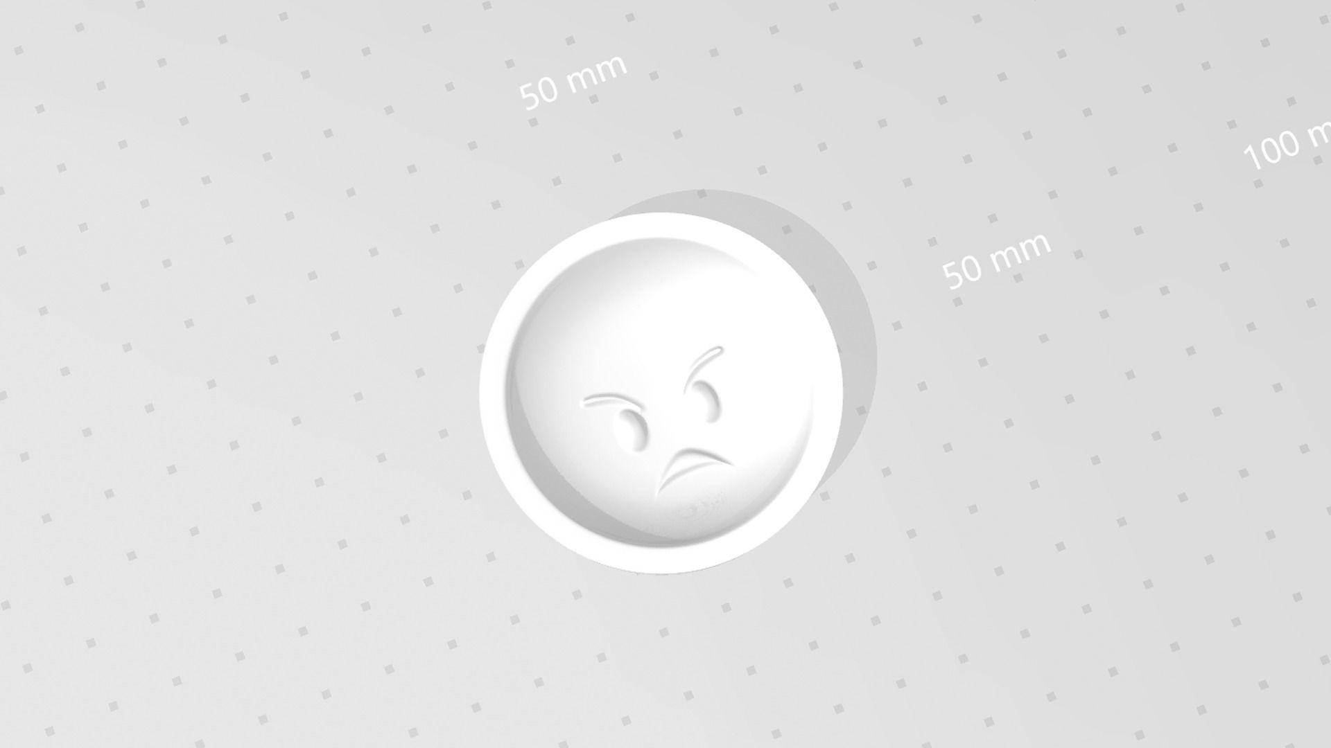 Emoji 02 Angry - Molding Arrangement EVA Foam Craft 3D print model_13