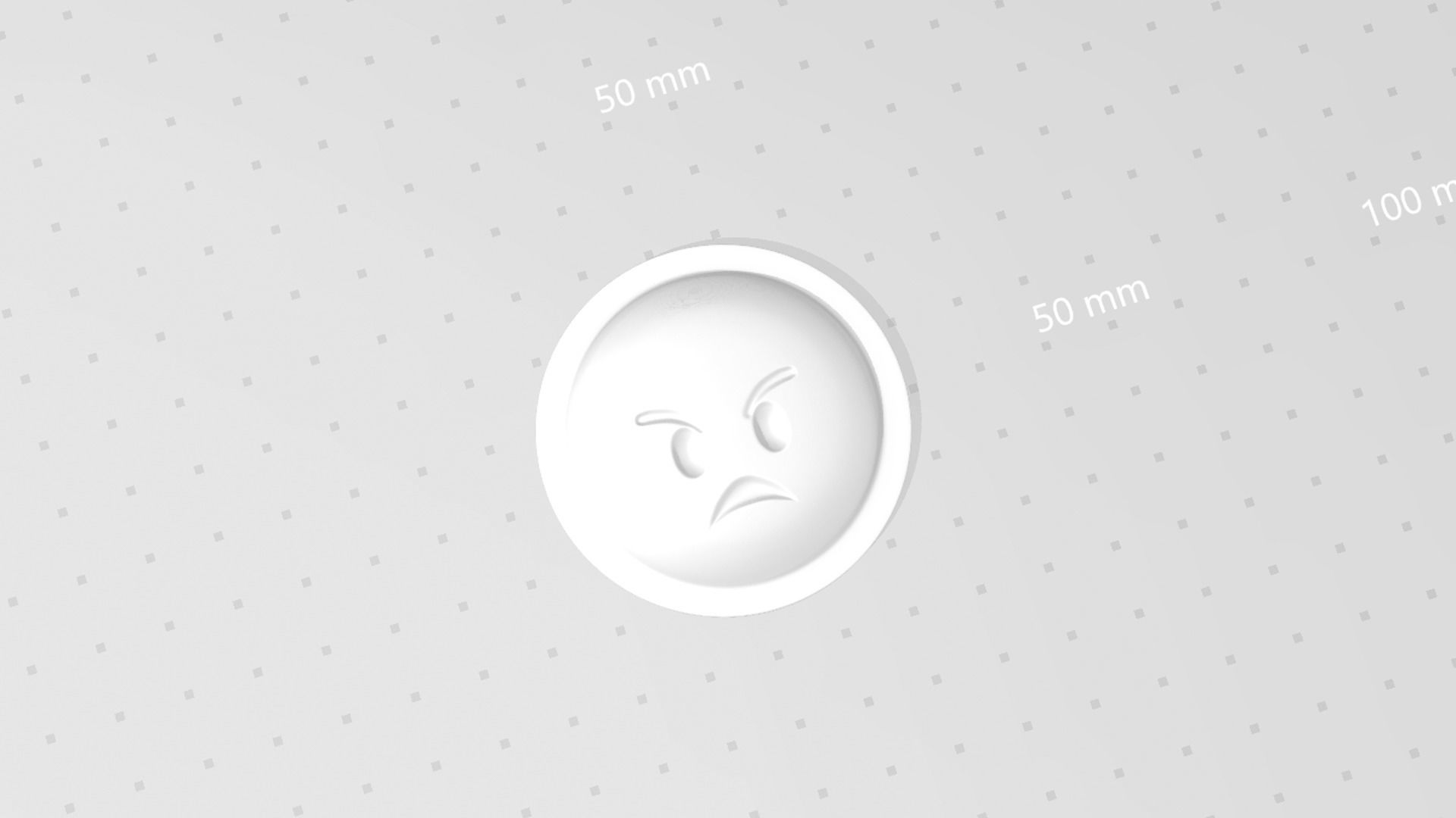 Emoji 02 Angry - Molding Arrangement EVA Foam Craft 3D print model_10