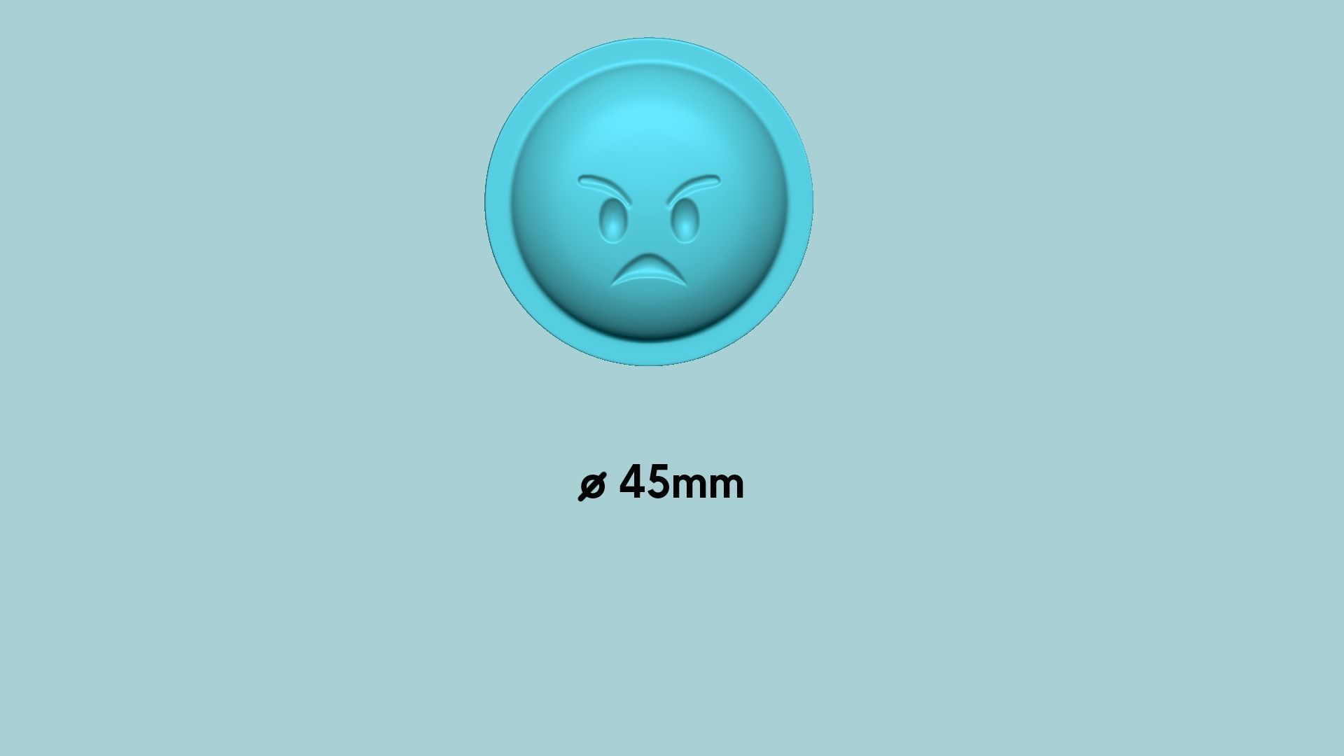 Emoji 02 Angry - Molding Arrangement EVA Foam Craft 3D print model_16