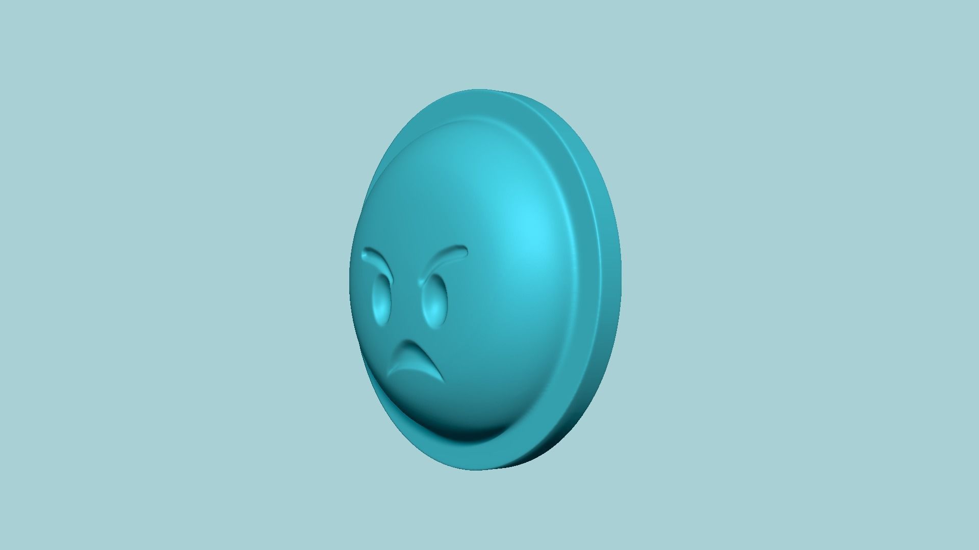 Emoji 02 Angry - Molding Arrangement EVA Foam Craft 3D print model_3