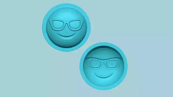 Emoji 06 Sunglass - Molding Arrangement EVA Foam Craft 3D print model