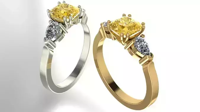 Cushion Diamond Ring