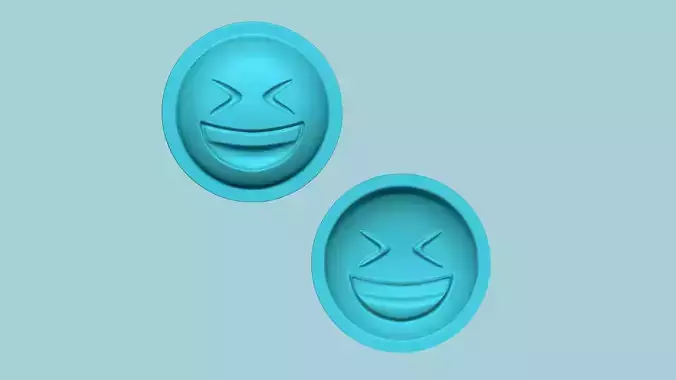 Emoji 07 Laugh - Molding Arrangement EVA Foam Craft 3D print model