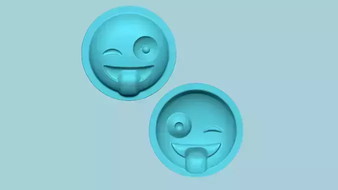 Emoji 08 Blink - Molding Arrangement EVA Foam Craft 3D print model