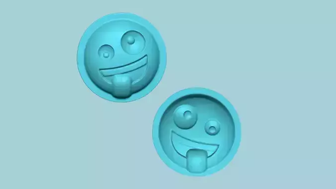 Emoji 09 Crazy - Molding Arrangement EVA Foam Craft 3D print model