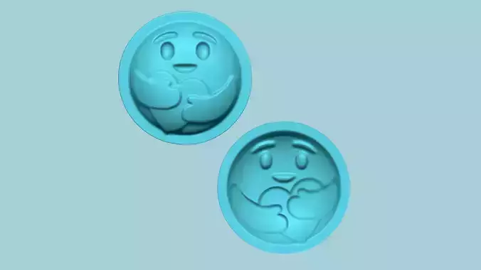 Emoji 11 Hug - Molding Arrangement EVA Foam Craft 3D print model