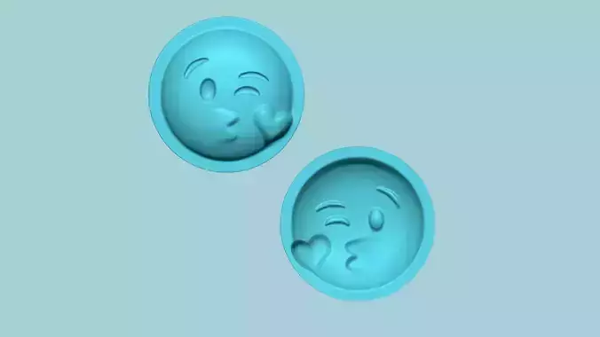 Emoji 12 Kiss - Molding Arrangement EVA Foam Craft 3D print model