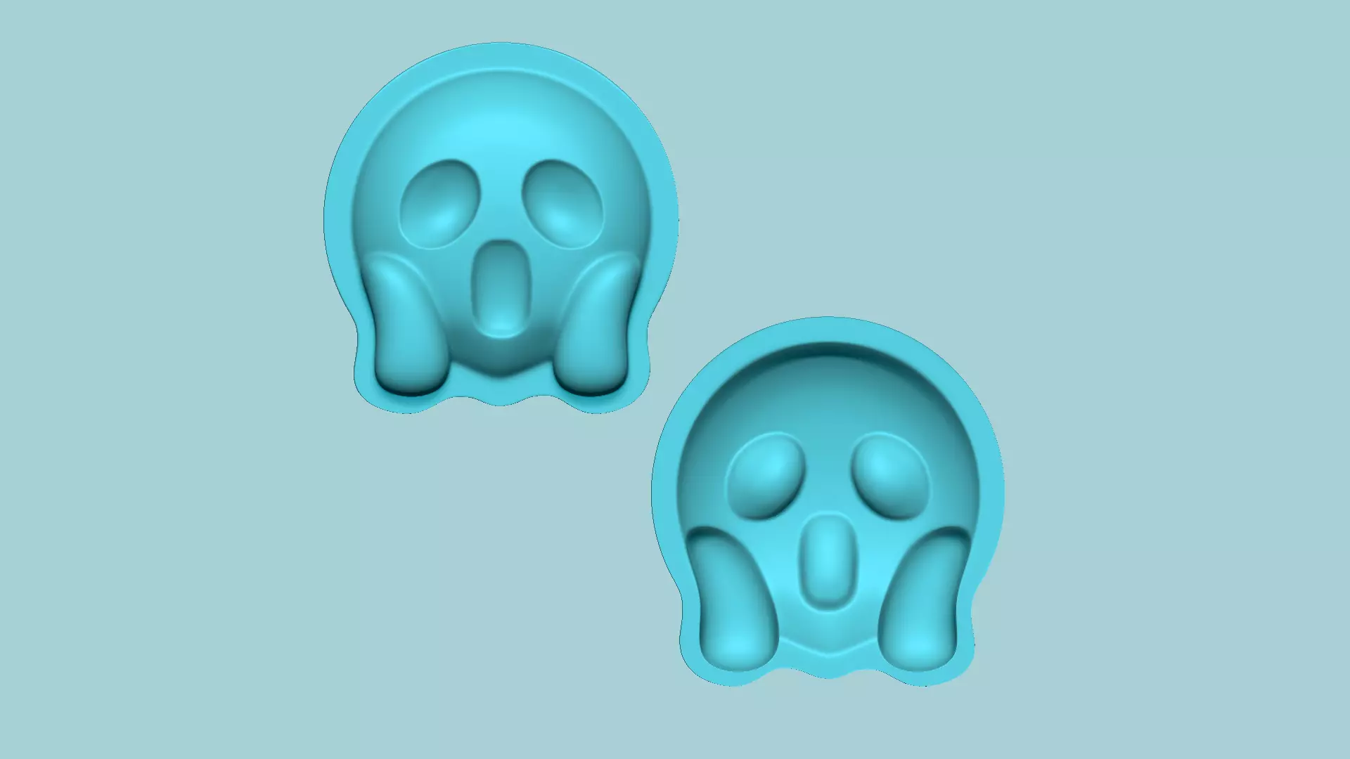 Emoji 14 Scared - Molding Arrangement EVA Foam Craft 3D print model