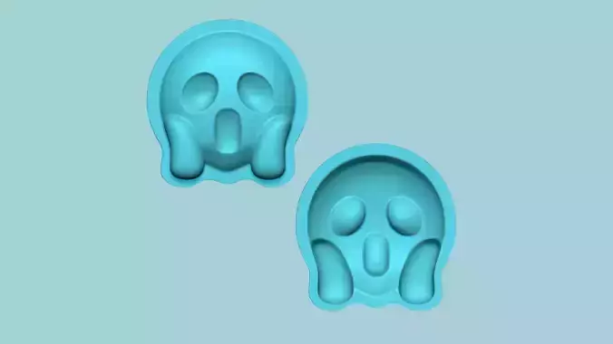 Emoji 14 Scared - Molding Arrangement EVA Foam Craft 3D print model