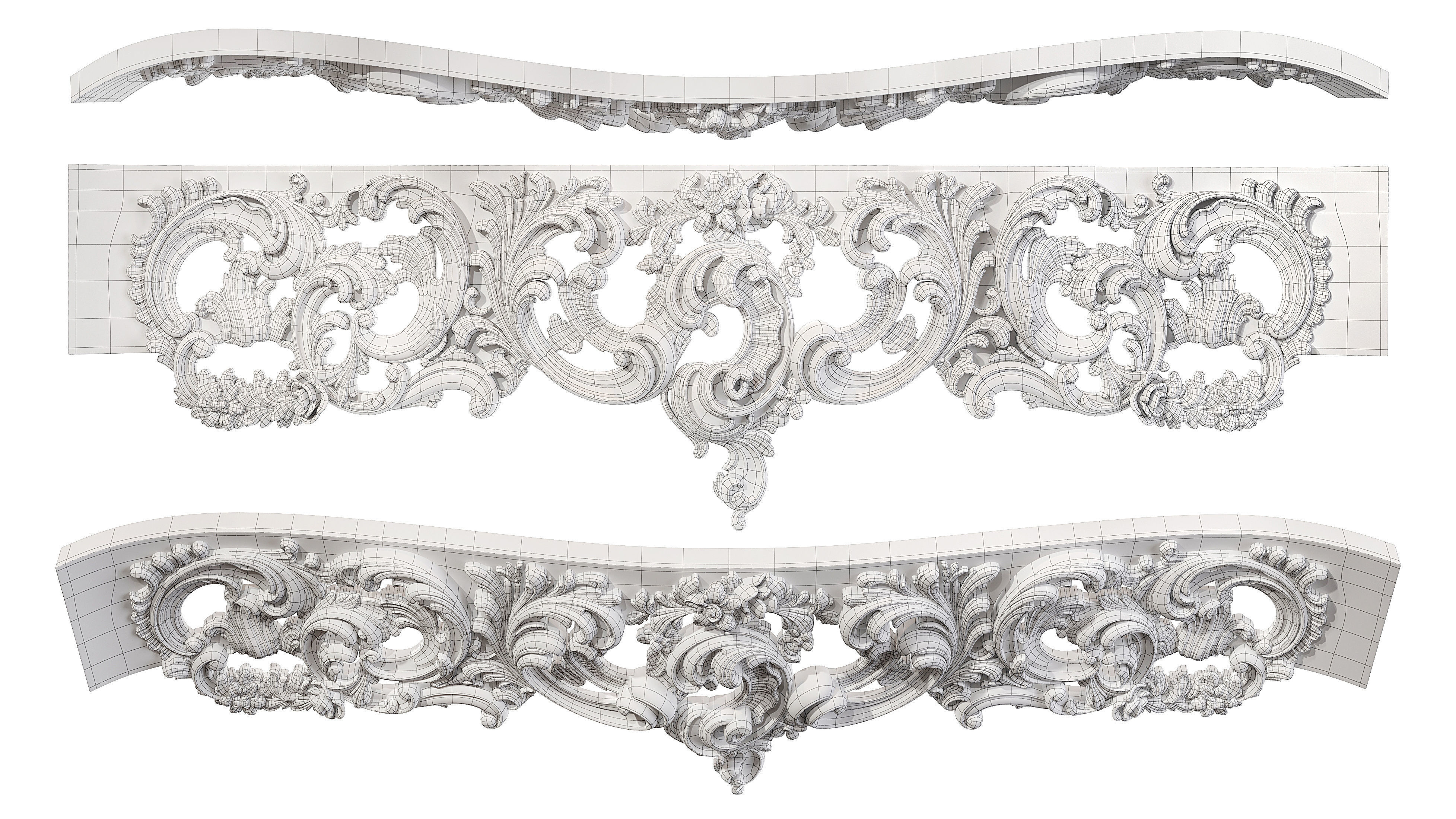 Classic carved 198 3D model_5