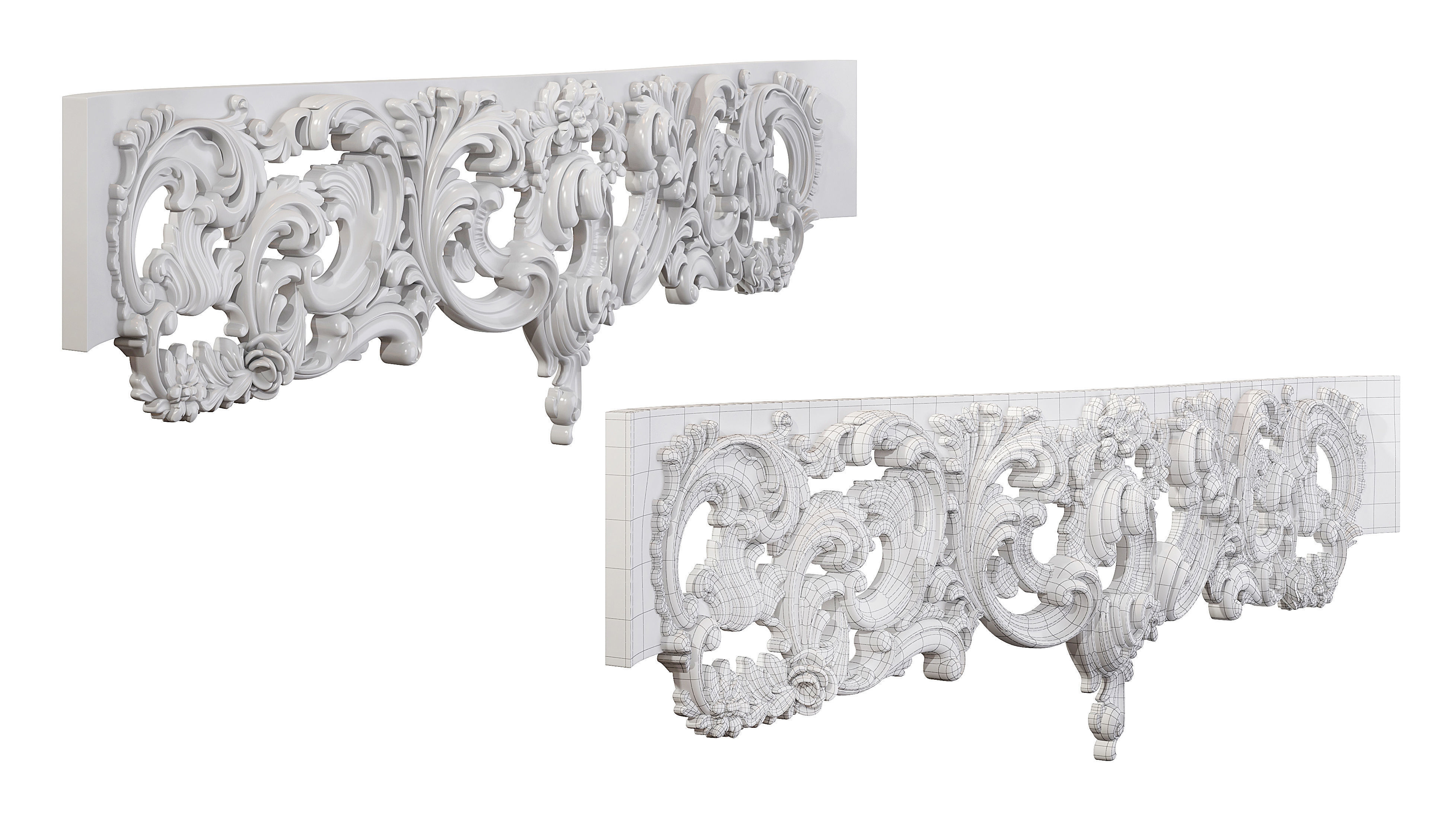 Classic carved 198 3D model_7