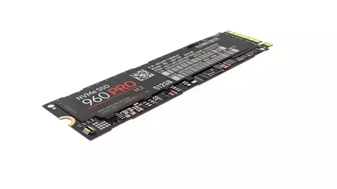 SSD M2 Hard Drive Samsung 960 PRO 3D model