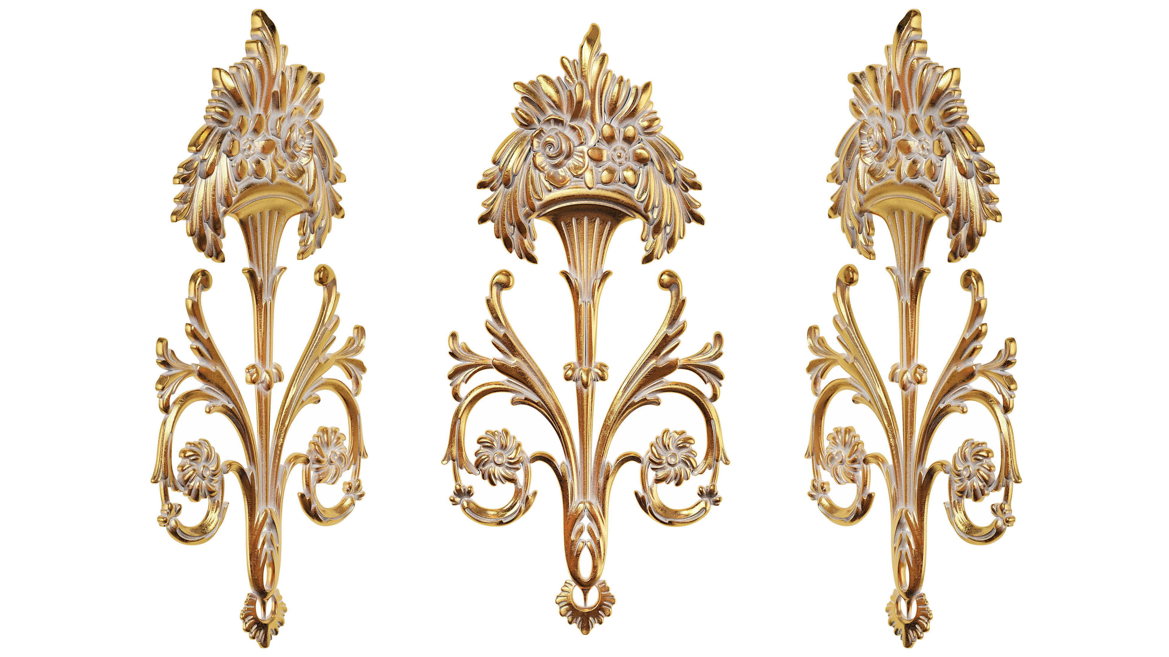 Classic carved 199 3D model_1