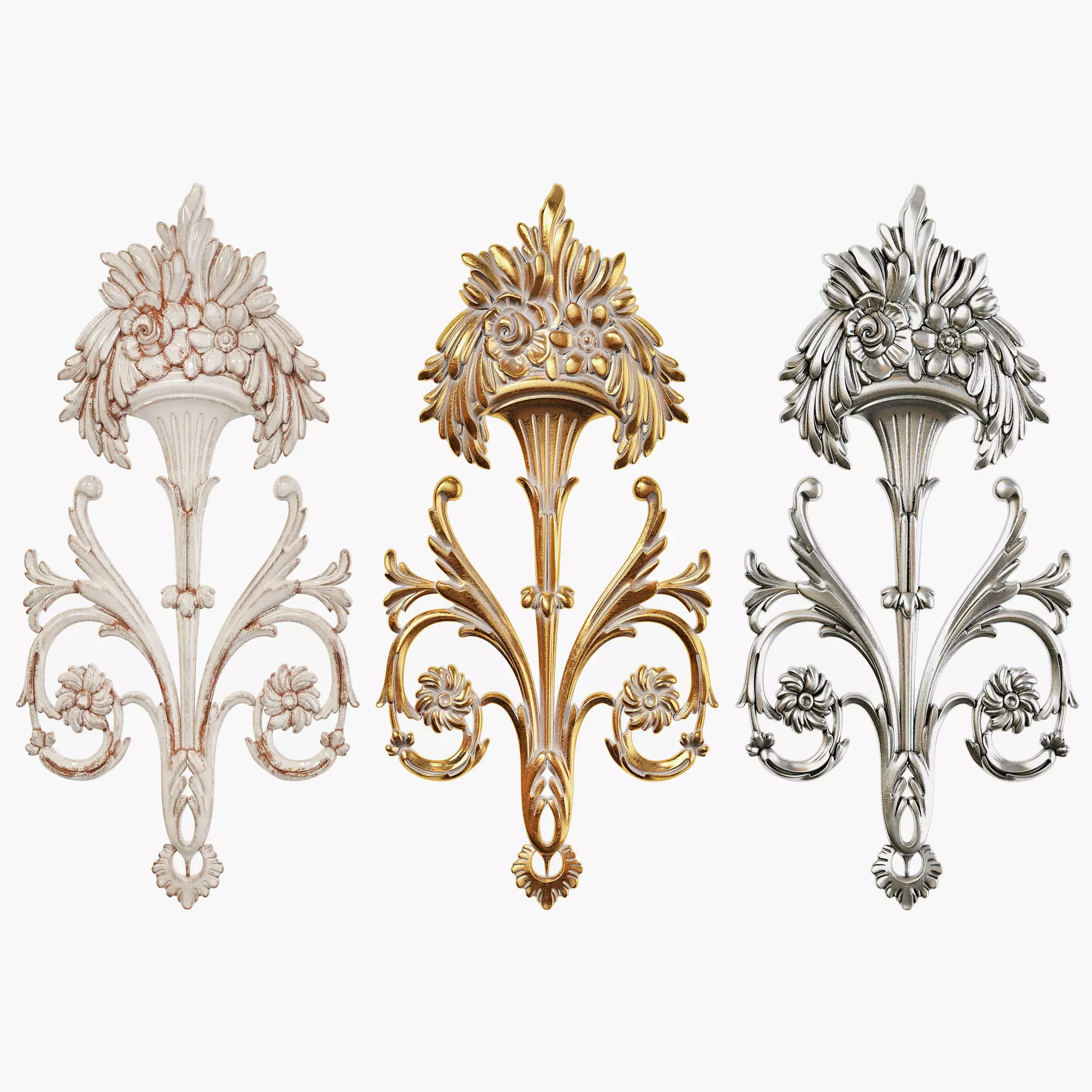 Classic carved 199 3D model_0