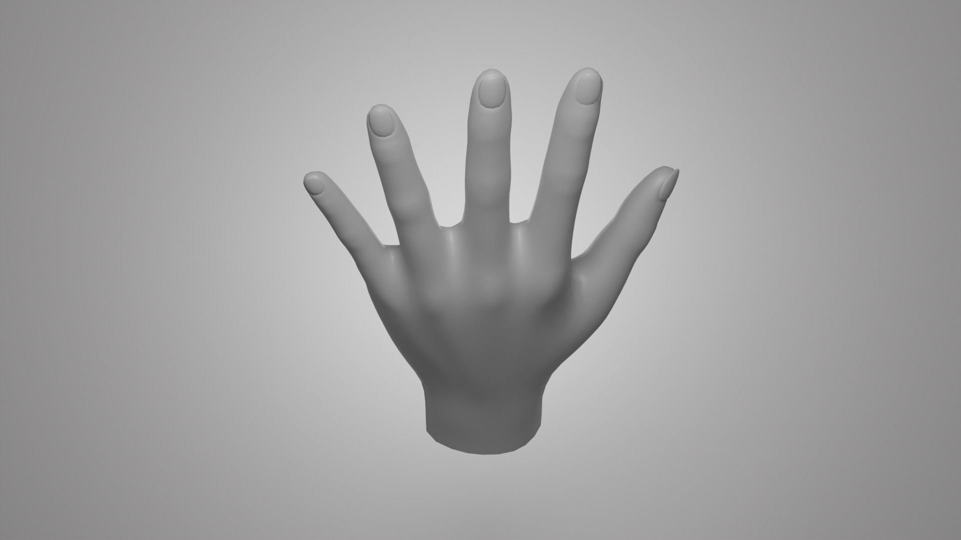 hand PBR low-poly mannequin Low-poly 3D model_5