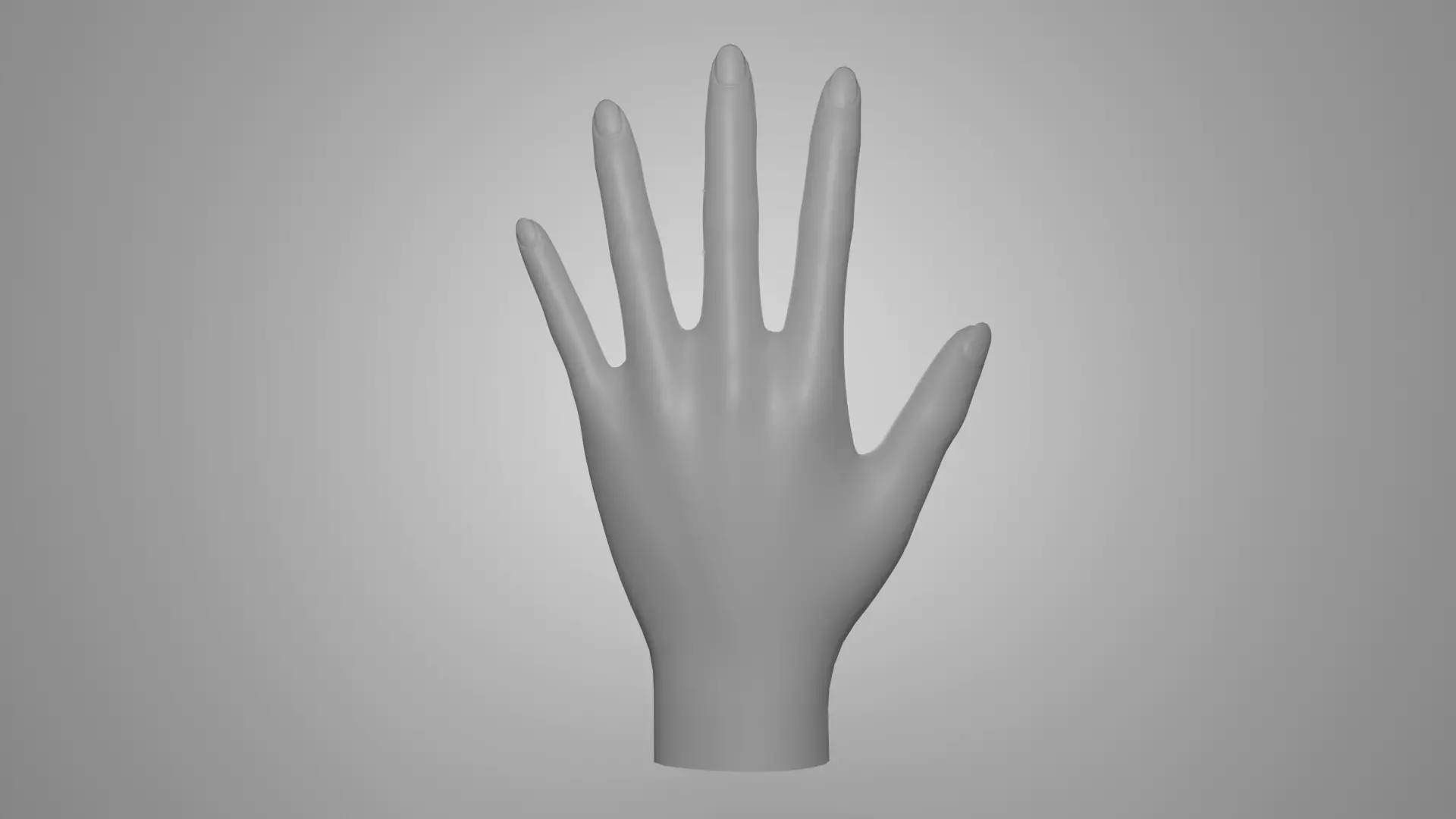 hand PBR low-poly mannequin Low-poly 3D model_0
