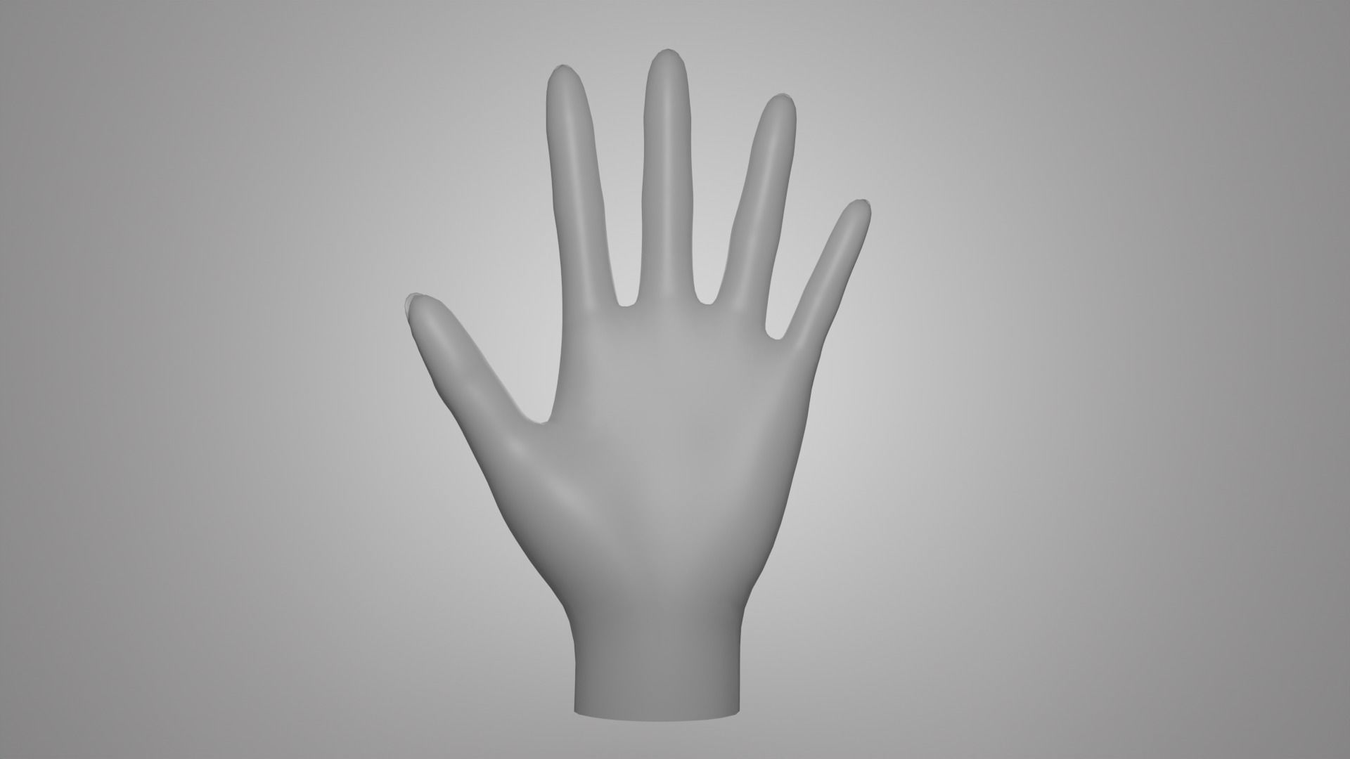 hand PBR low-poly mannequin Low-poly 3D model_2