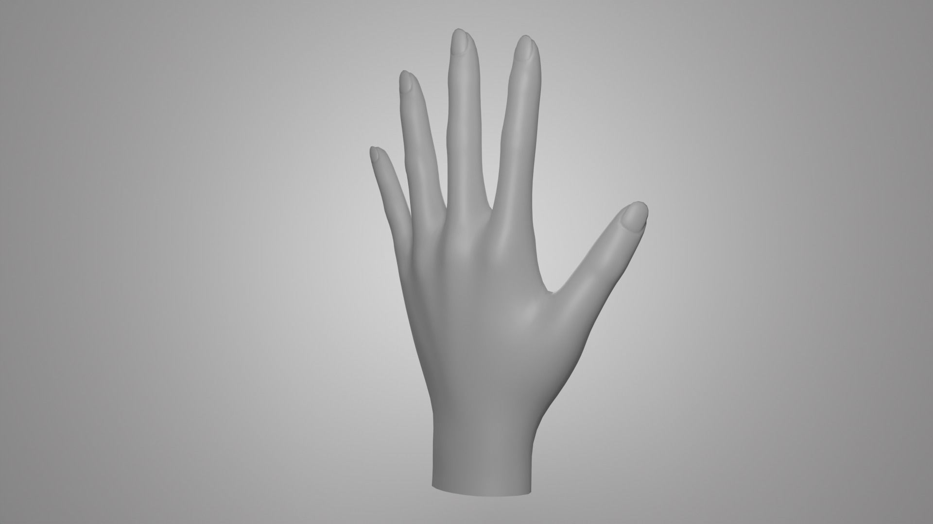 hand PBR low-poly mannequin Low-poly 3D model_1