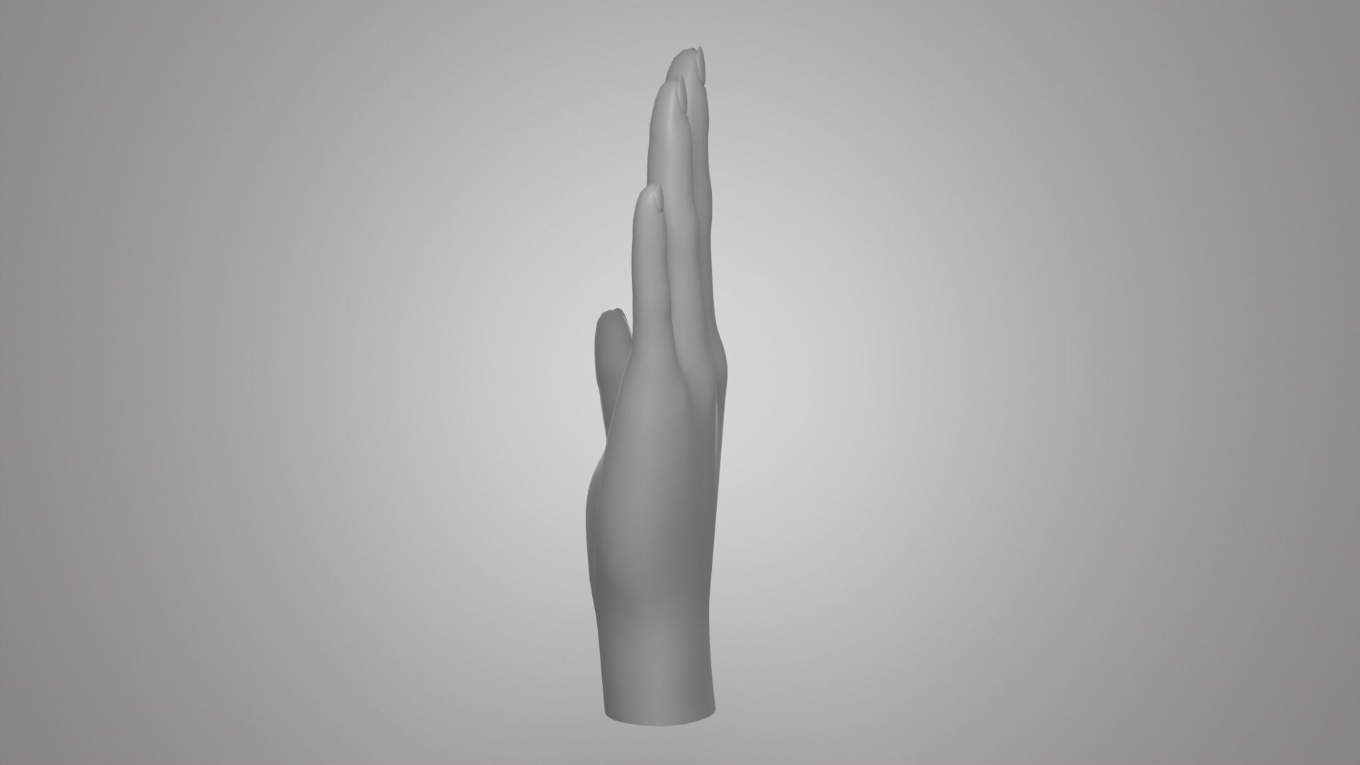 hand PBR low-poly mannequin Low-poly 3D model_3