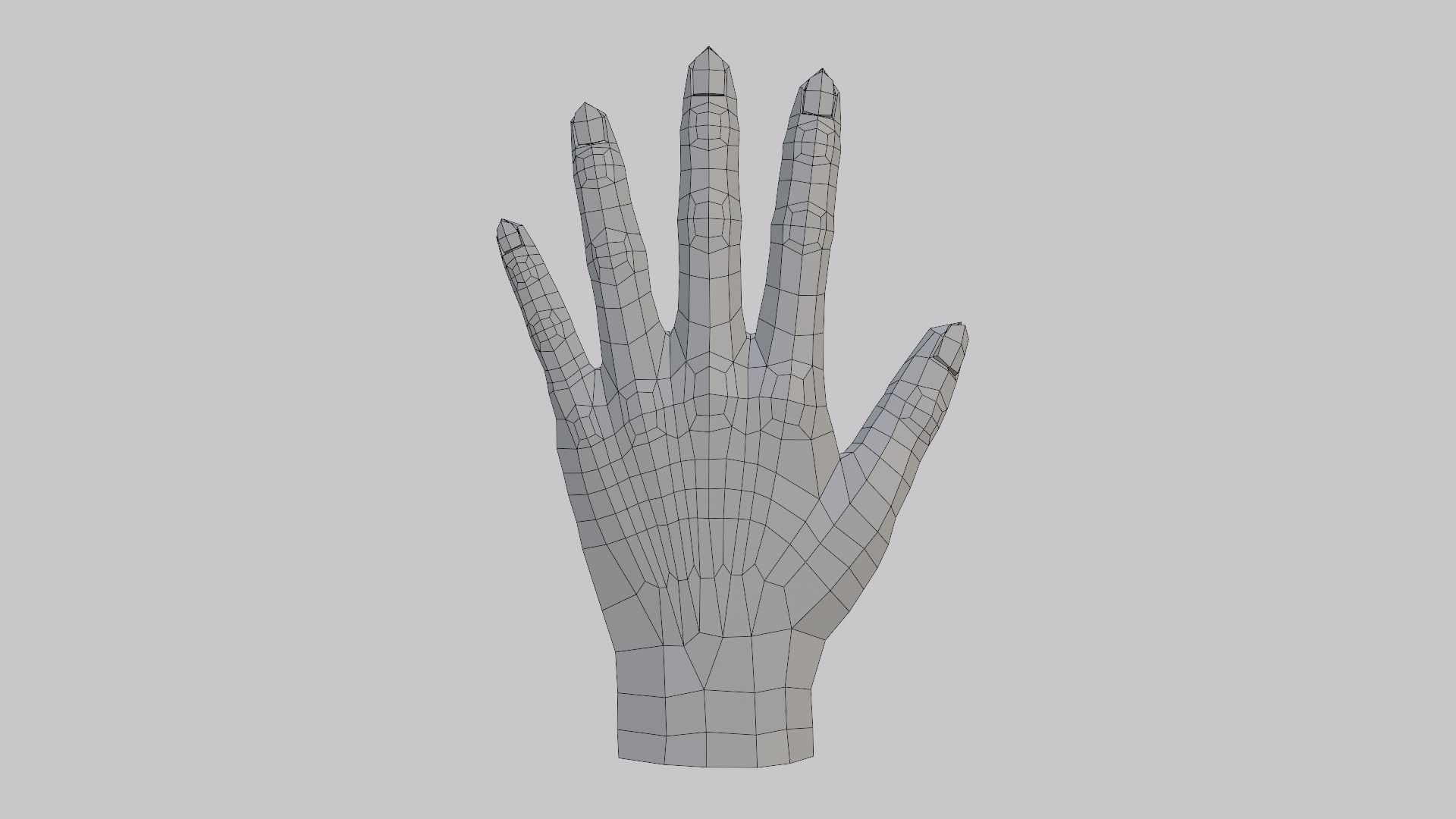 hand PBR low-poly mannequin Low-poly 3D model_7