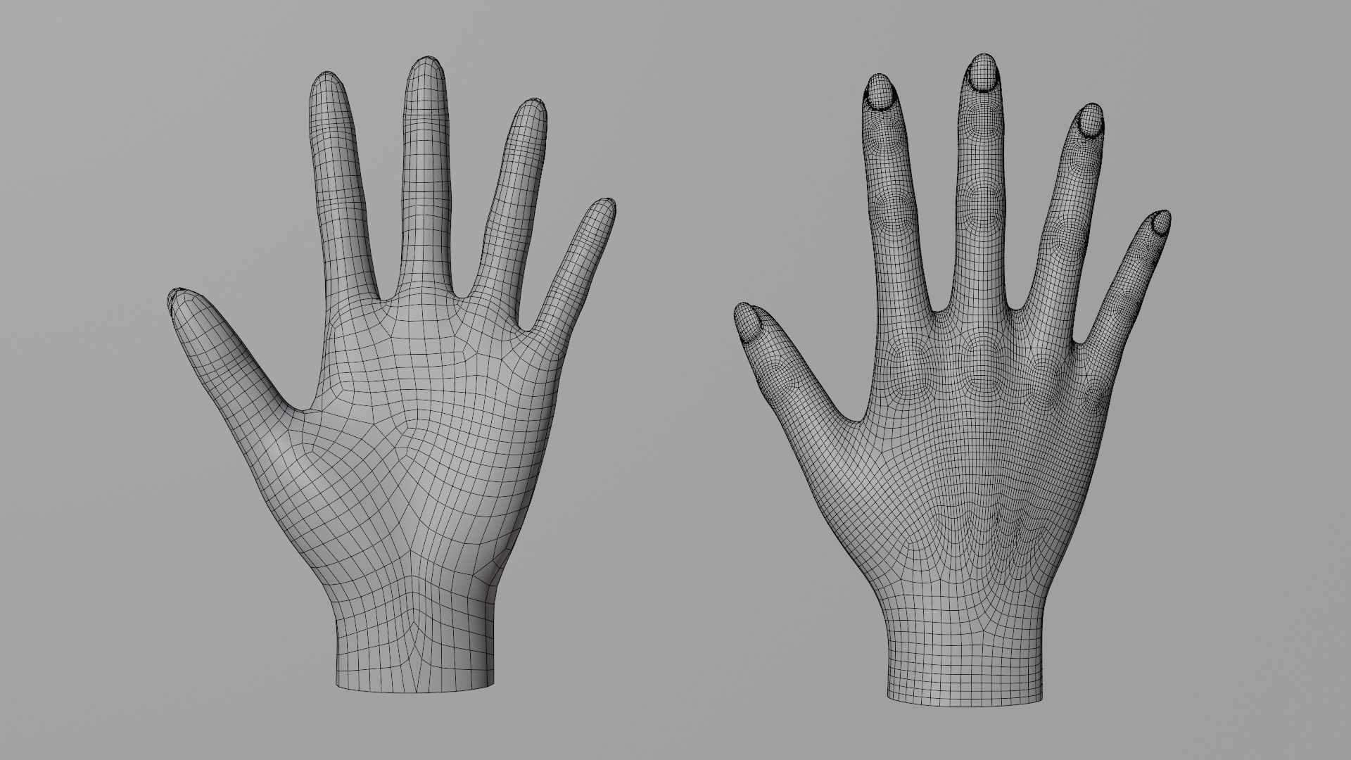 hand PBR low-poly mannequin Low-poly 3D model_11