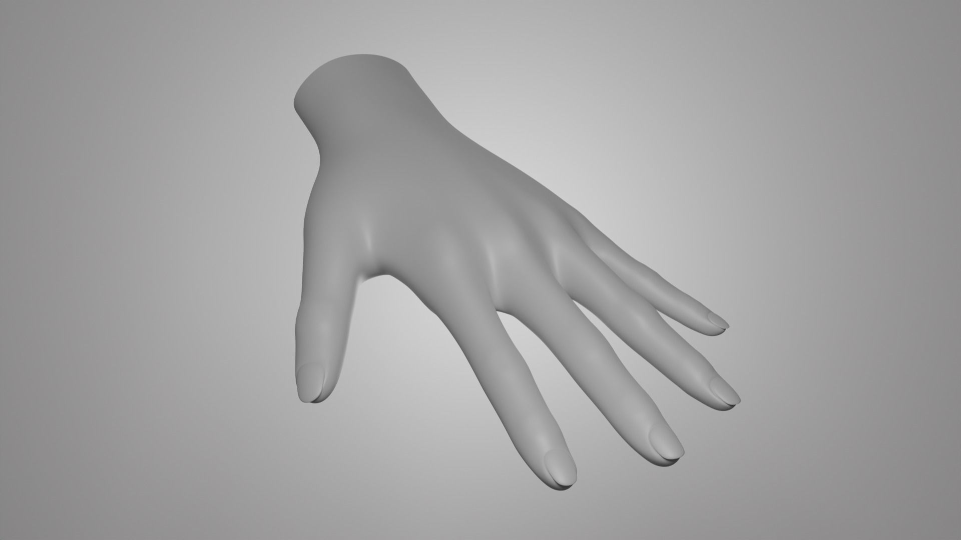hand PBR low-poly mannequin Low-poly 3D model_4